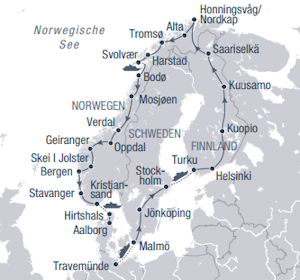 Die grosse Rundreise durch Skandinavien